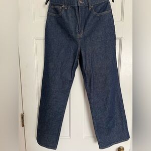 J. Crew Indigo Denim Jeans with Contrast Stitching - EUC